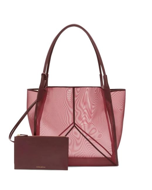 Victoria Beckham Pink Large Removable-Pouch Shoulder Bag