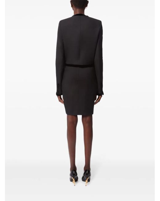 Nina Ricci Black Draped Ruffle Skirt