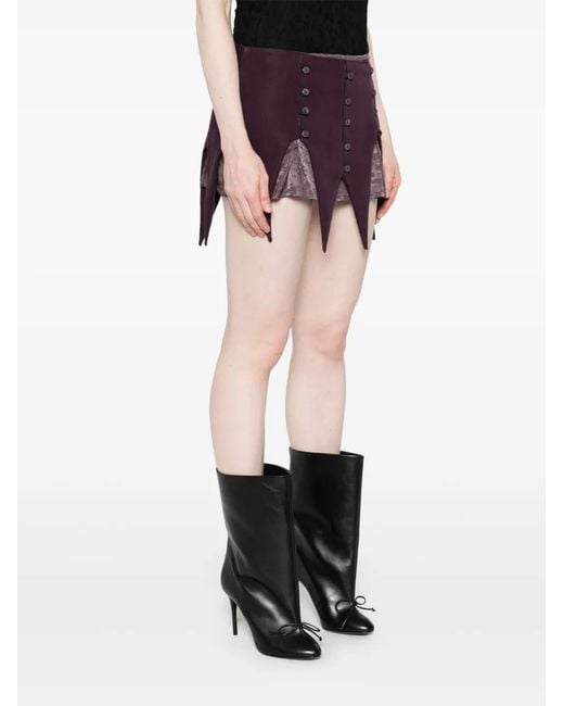 AVAVAV Purple Panel Mini Skirt