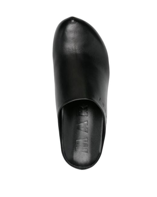 Marni レディース ブラック Sabot 75mm クロッグサンダル
