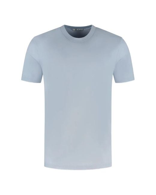 STEFAN BRANDT Blue Eli Super 60 Crew-Neck Short-Sleeve T-Shirt for men