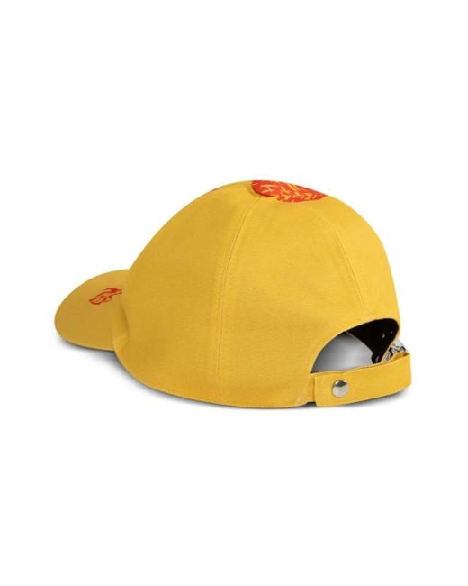 Lanvin Orange X Future Eagle-Print Cotton Cap for men