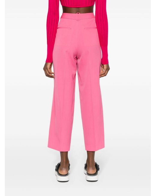 Pantalones de vestir rectos Stella McCartney de color Pink