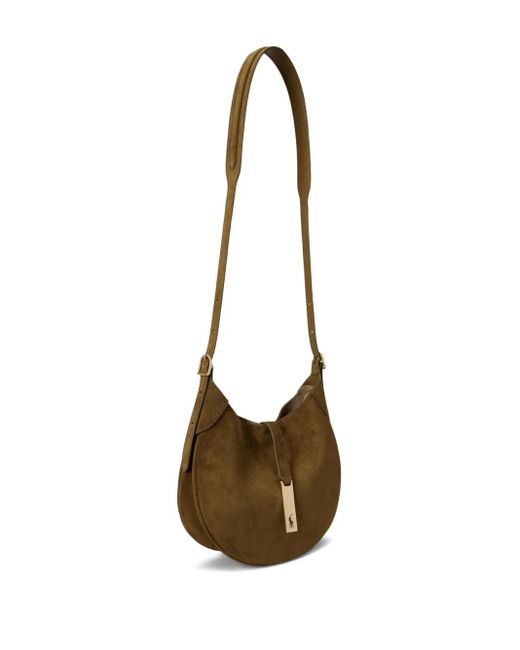 Polo Ralph Lauren Brown Polo Id Pony Small Shoulder Bag