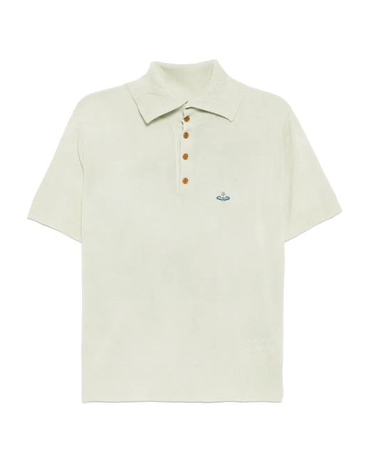 Vivienne Westwood White Alex Polo Shirt for men