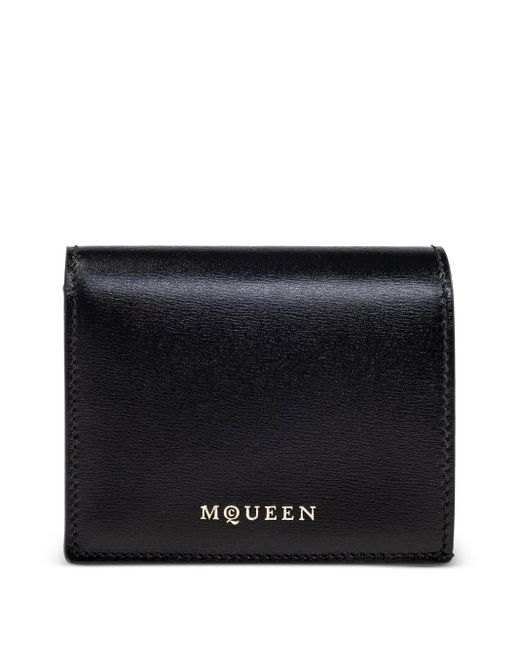 McQueen Black Leather Wallet