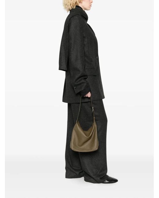 The Row Brown Isa Buckle-Fastening Leather Shoulder Bag