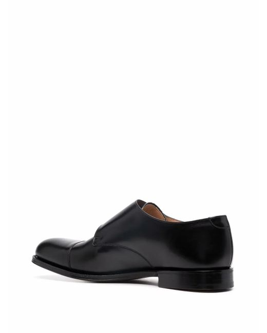 Church's Black Detroit Almond-Toe Monk Shoes for men