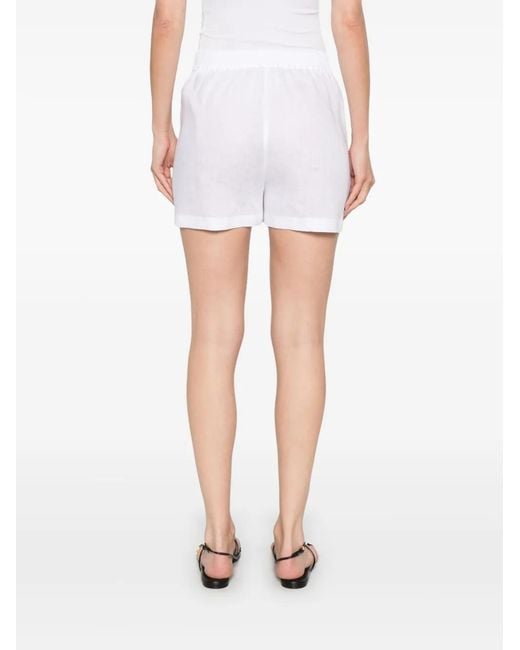 DSquared² White Baggy Shorts