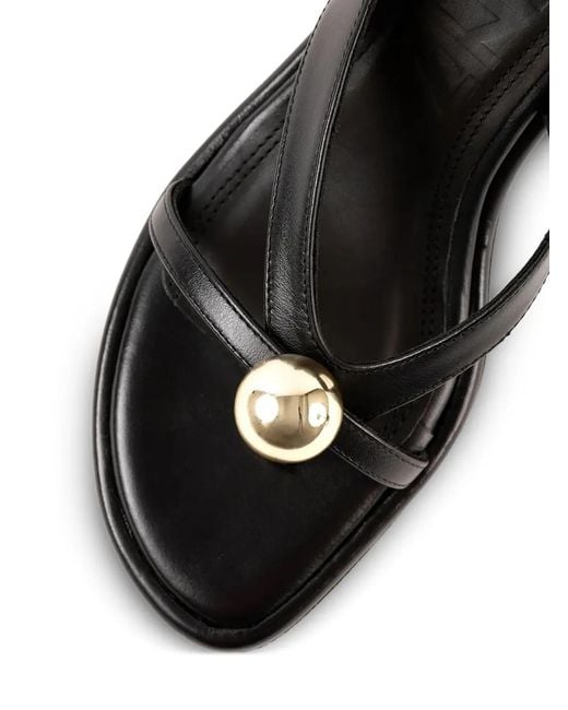 Souliers Martinez White Sandales Estela À Ornements