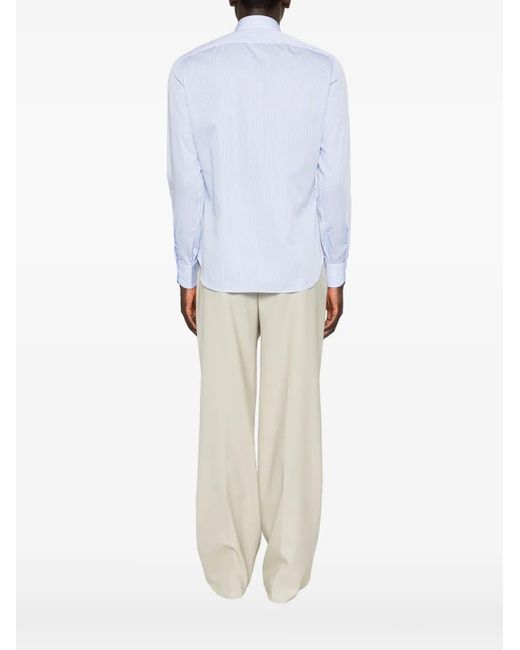 Borriello White Striped Shirt for men