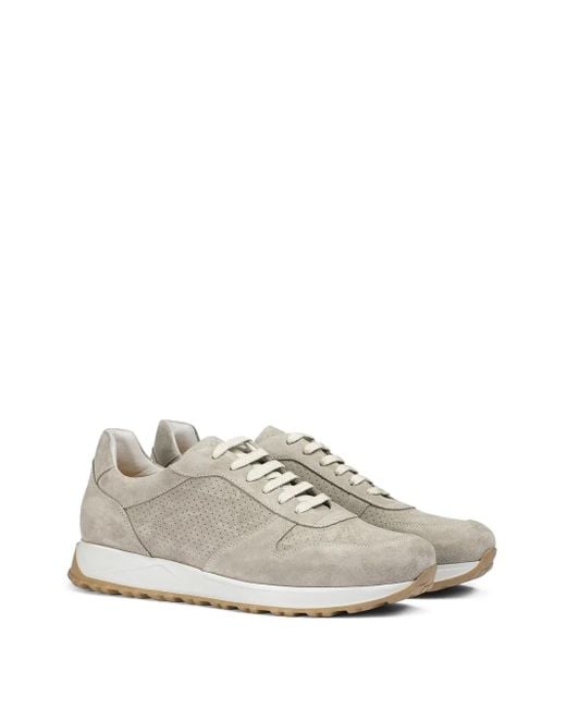 Doucal's White Suede Sneakers for men