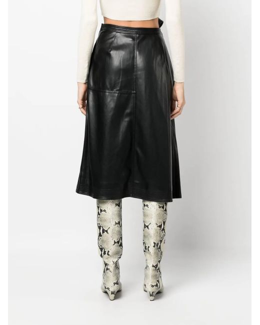 Jonathan Simkhai High Waist Rok in het Black
