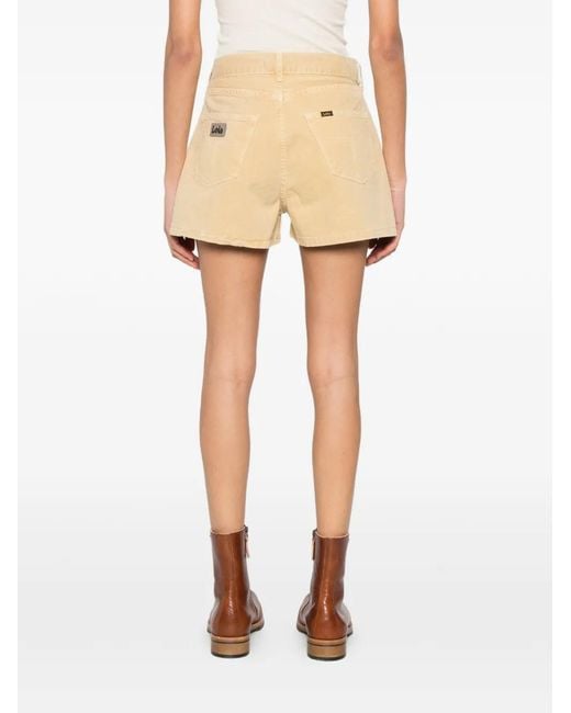 Lois Natural Embroidered Shorts