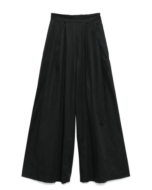 MOUTAKI Black Cotton Trousers