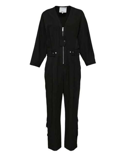 3.1 Phillip Lim ベルテッド ジャンプスーツ Black