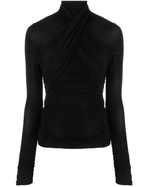 Saint Laurent Black Top With Logo