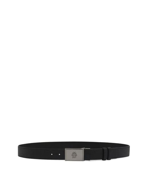 Bally White Crest-Plaque Reversible Belt for men