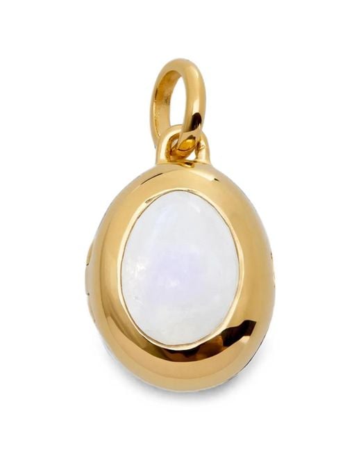 Monica Vinader Metallic Moonstone Locket