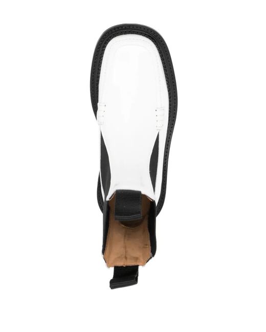 Toga White Stiefel Aus Leder