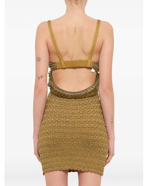 KENZO Open Back Dress in het Green