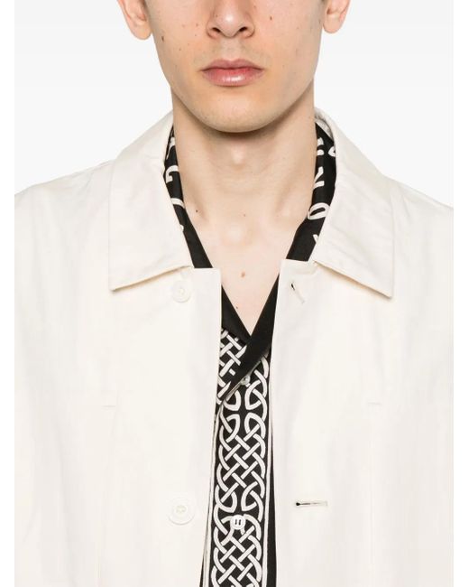 Lemaire White Cotton Shirt Jacket for men