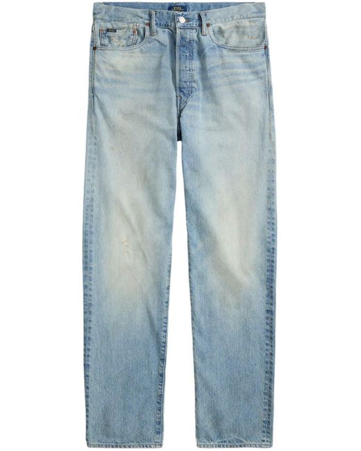 Polo Ralph Lauren Blue Mid-rise Straight-leg Jeans for men