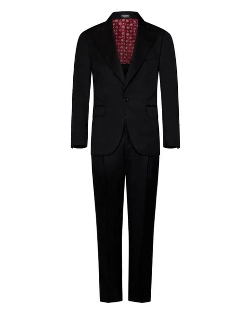 Franzese Collection James Bond Anzug mit Nadelstreifen in Black für Herren
