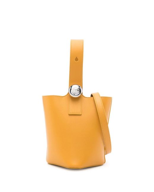 Loewe Bucket-tas Met Logoplakkaat in het Orange