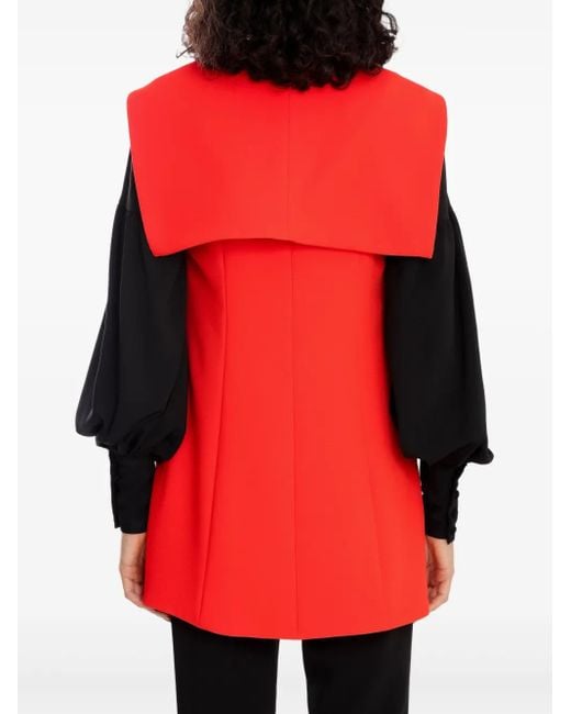 Blazer Sans Manches À Boutonnière Croisée Olympiah en coloris Red