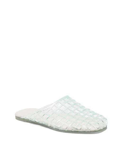 Senso White Jacey Flatted Mules