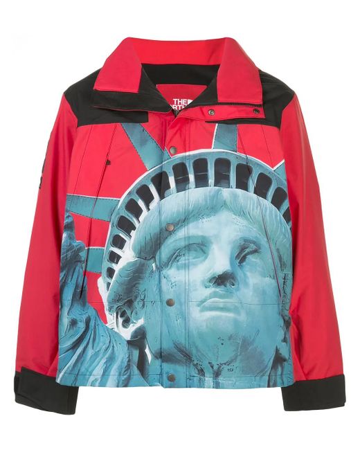 Supreme Red X The North Face "Statue Of Liberty" Mountain Jacket for men
