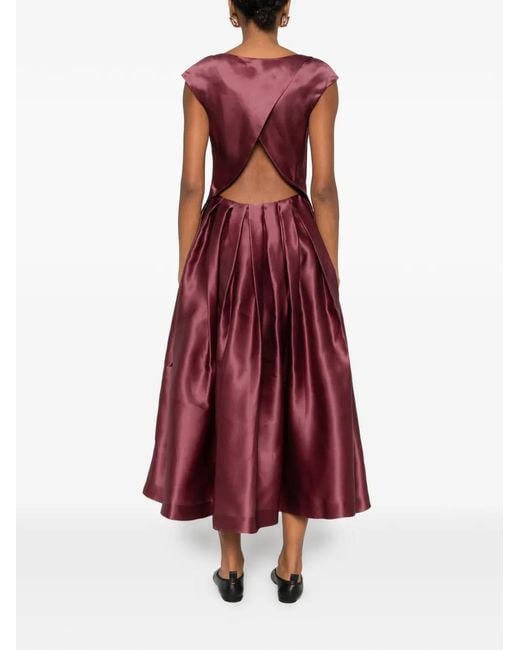 Vestido Dilia Atelier Mark Kenly Domino Tan de color Purple