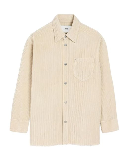 AMI Natural Hemdjacke Aus Cord