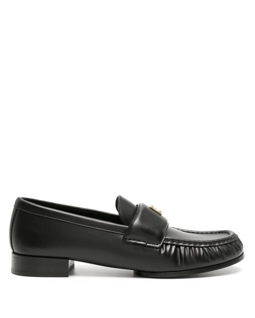 Givenchy Leren Loafers Met Ruches in het Black