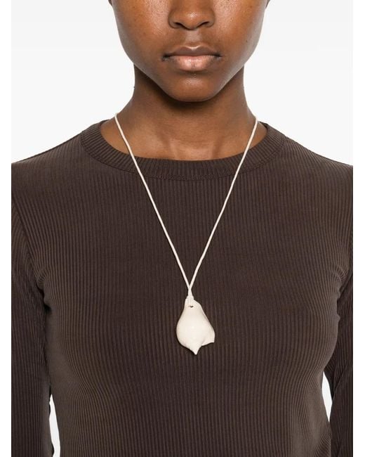 AYA MUSE Brown Crew-Neck Sweater