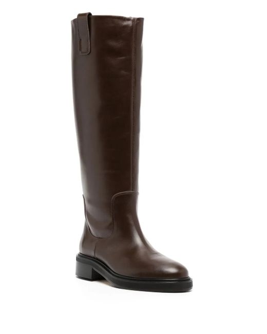 Aeyde Brown Henry 45Mm Knee-Length Boots
