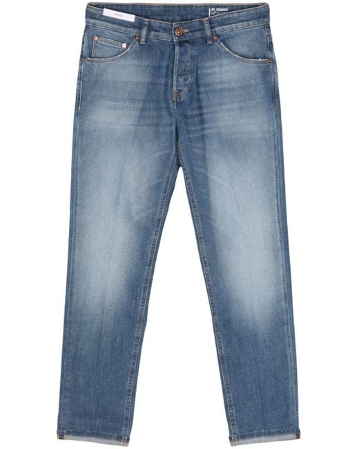 Tapered-leg jeans PT Torino pour homme en coloris Blue