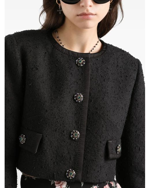Dolce & Gabbana Black Rachel Tweed Jacket