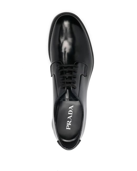 Derbies À Lacets Prada pour homme en coloris Black
