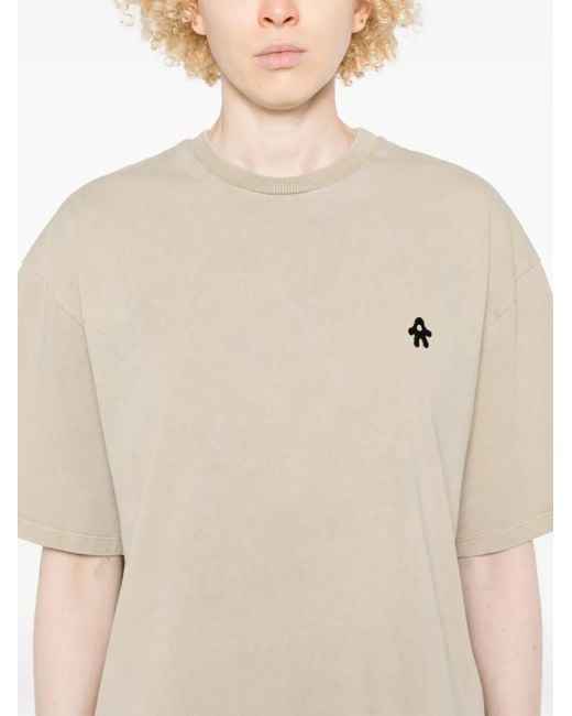 AVAVAV White Embroidered-Logo T-Shirt