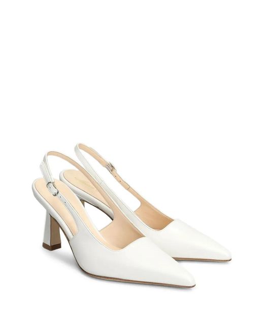 Anna F. White Pointed-Toe Slingback Pumps