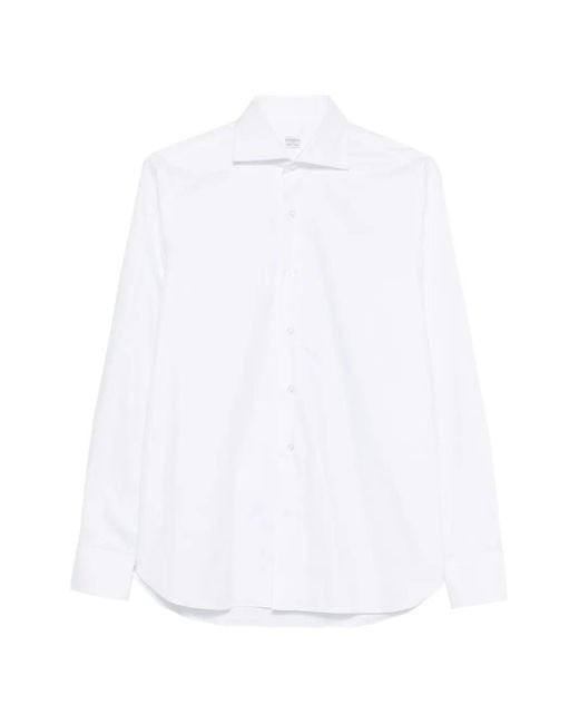 Borriello White Cotton Shirt for men