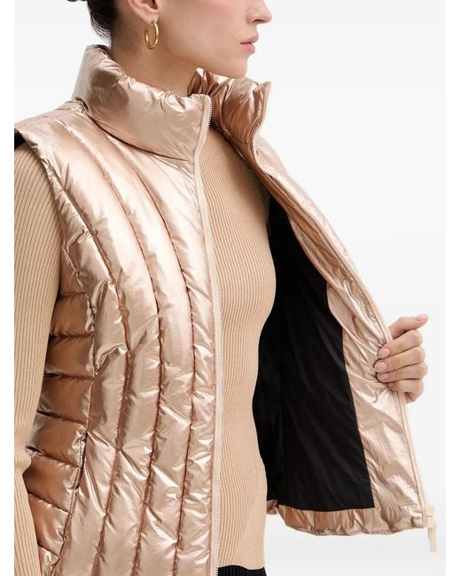 ARMANI EXCHANGE Natural Padded Zip-Fastening Gilet