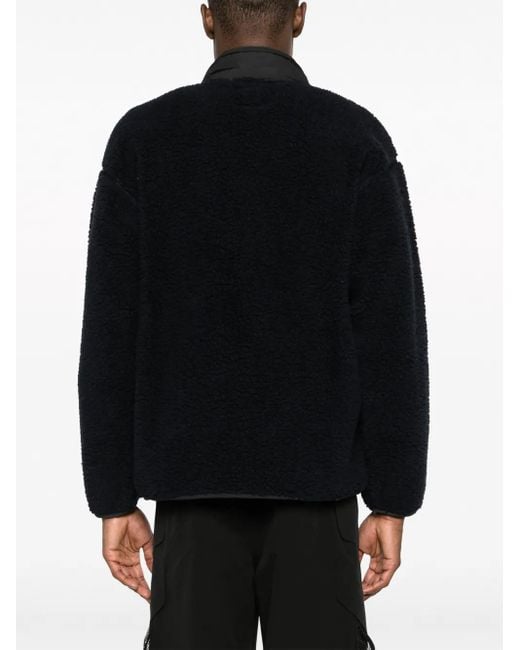 Gramicci Black Logo-Patch Fleece Jacket
