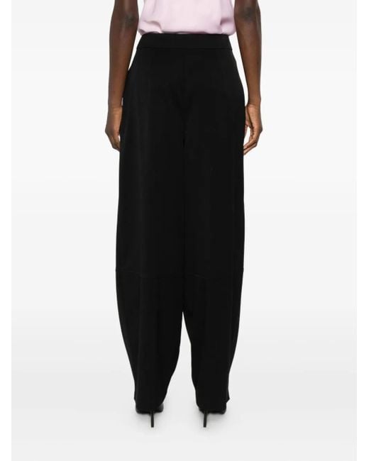 Twinset Black Logo-Plaque Trousers