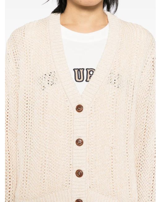 The Upside Natural Drew Button Cardigan
