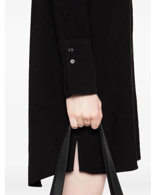 Marc O' Polo Black Button-Front Dress