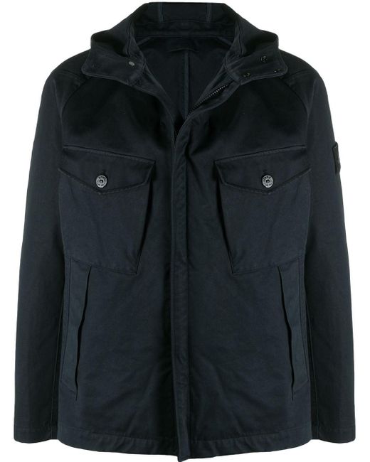 ジャケット・アウター STONE  RASO GOMMATO GHOST PIECE STONE ISLAND RASO GOMMATO DOUBLE GHOST PIECE HOODED JACKET