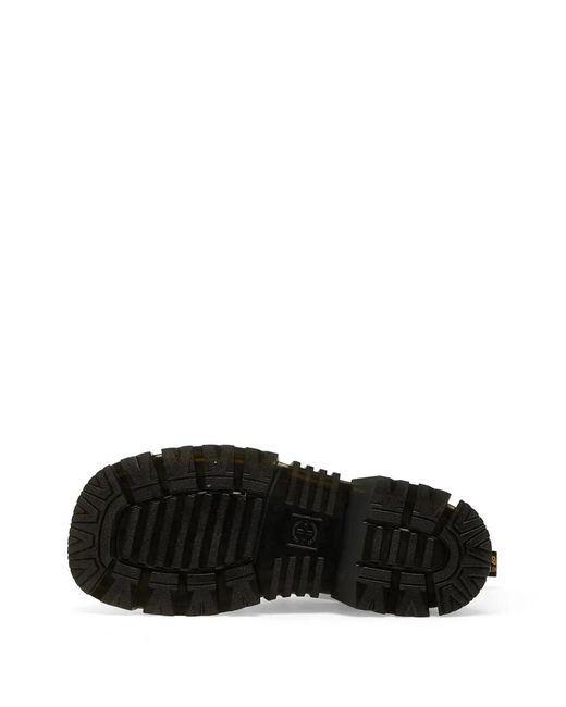 Dr. Martens Black Mattison 3 Touch-Strap Platform Sandals